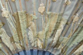 Poppies, fan circa 1880-90