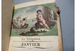 Lyre, carnet souvenir vers 1820