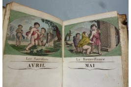 Lyre, carnet souvenir vers 1820