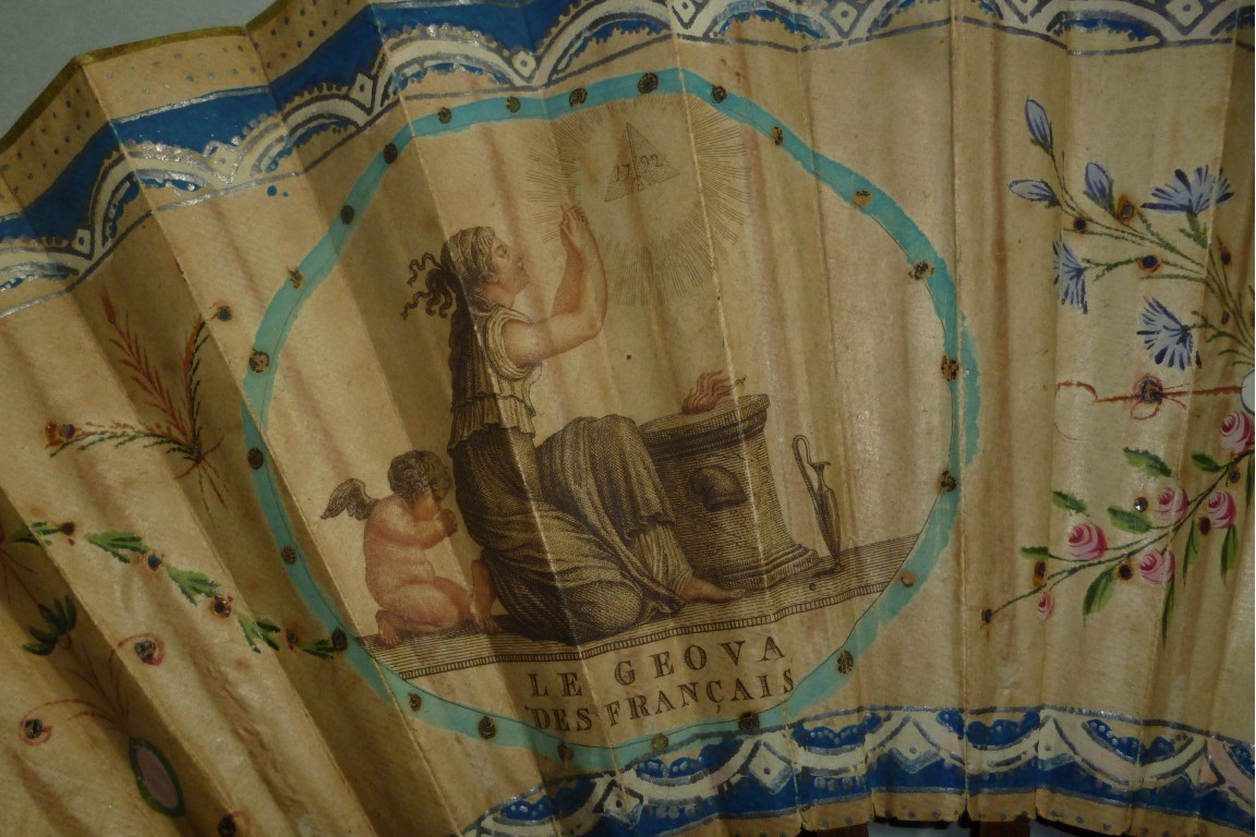 Le Geova des Français, Masonic fan, circa 1793