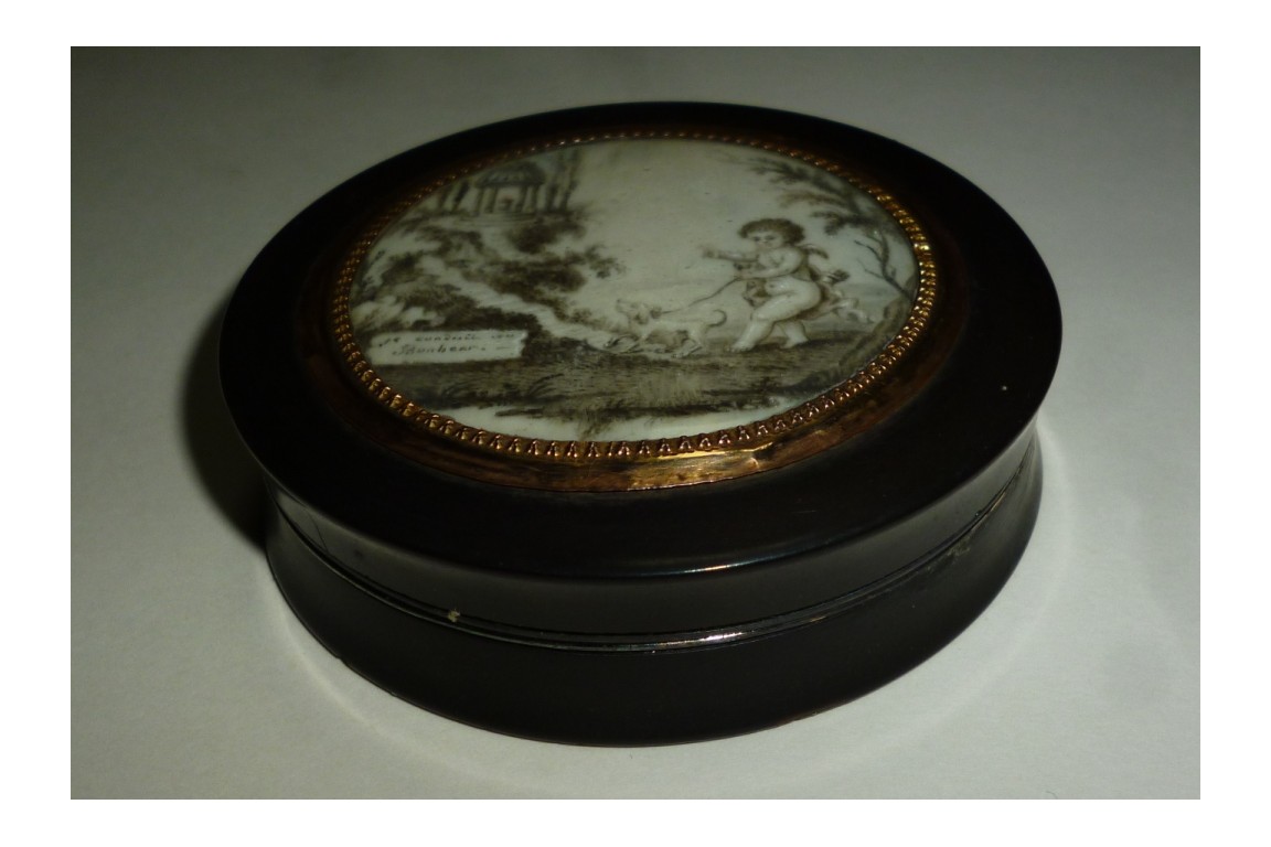 Fidelity and happyness, snuffbox, late 18 or early 19th century