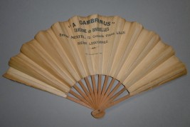 A Gambrinus, advertising fan