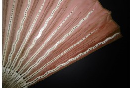 Pink sunshine, fan circa 1880-90