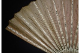 Pink sunshine, fan circa 1880-90