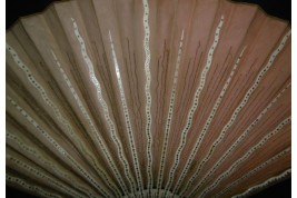 Pink sunshine, fan circa 1880-90