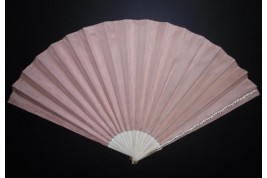 Pink sunshine, fan circa 1880-90