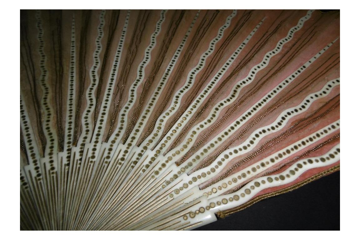 Pink sunshine, fan circa 1880-90