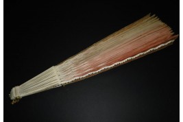 Pink sunshine, fan circa 1880-90