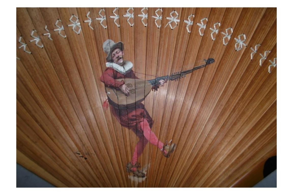 The musician, fan by Louis Lelon, 1879