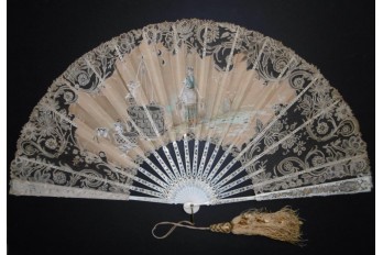 The well of love, fan circa 1885-90