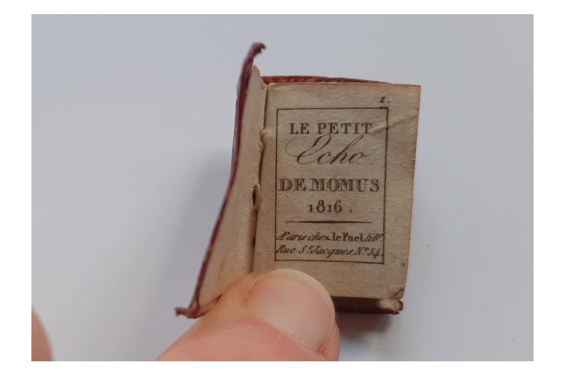 Le petit Echo de Momus, livre minuscule de 1816