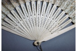 Mirror fan, circa 1850