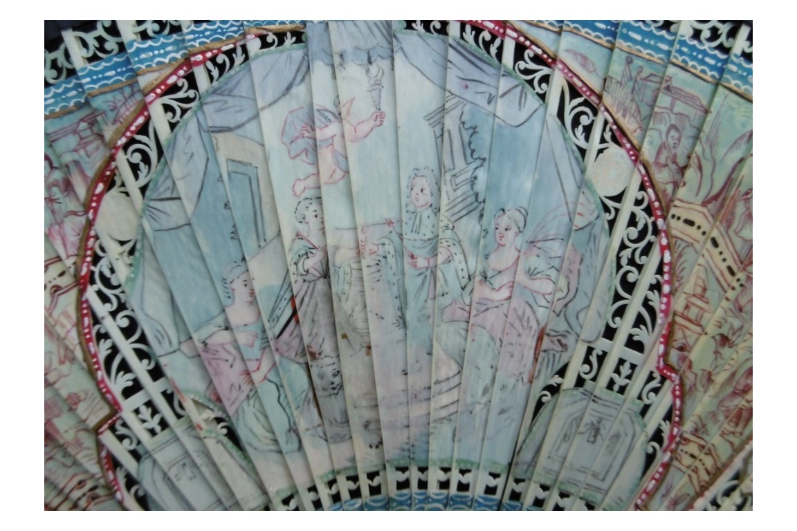 Wedding of Louis XV and Marie Leczinska, fan circa 1725