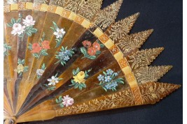 Flowery gothic, fan circa 1830