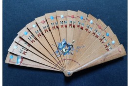 Gloire aux Nations Alliées, miniature patriotic fan, circa 1916