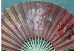 Roses by Billotey, fan circa 1890