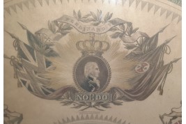 Glory to Ferdinand VII, King of Spain, fan leaf circa 1810