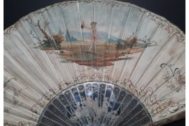 The wedding party, fan circa 1750-60