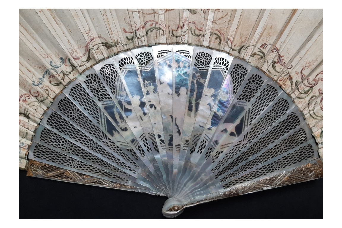 The wedding party, fan circa 1750-60