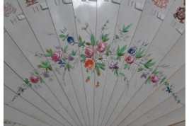 Monograms and coats of arms, late 19th century fan