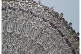 Silver, late 19th century fan