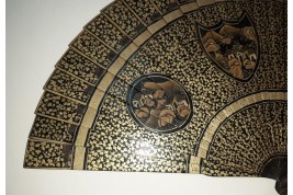 Vine leaf, chinese fan circa 1800-1820