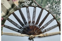 Trompe l'oeil, fan circa 1770