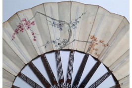 Trompe l'oeil, fan circa 1770