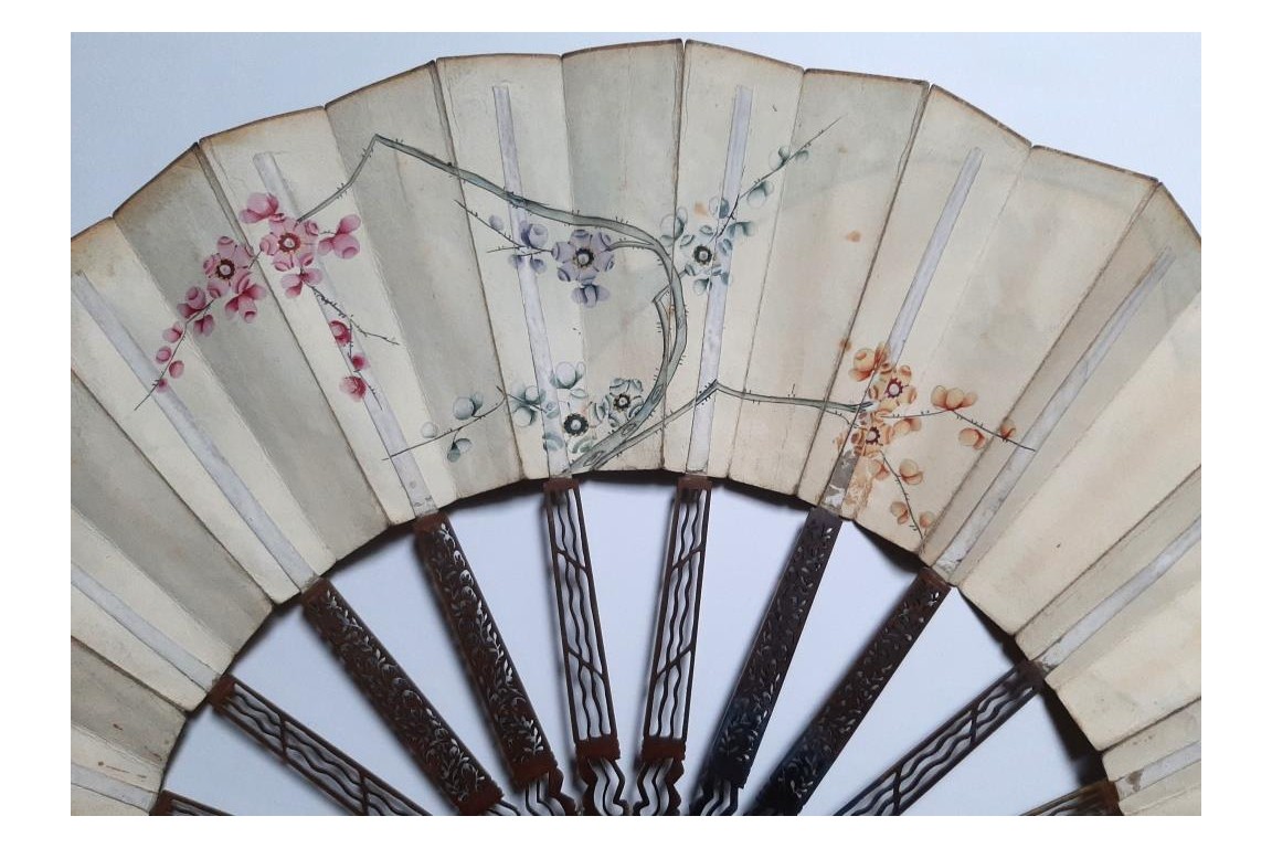 Trompe l'oeil, fan circa 1770