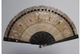 Horn and wood Chinoiseries, fan circa 1830