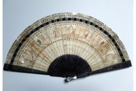 Horn and wood Chinoiseries, fan circa 1830