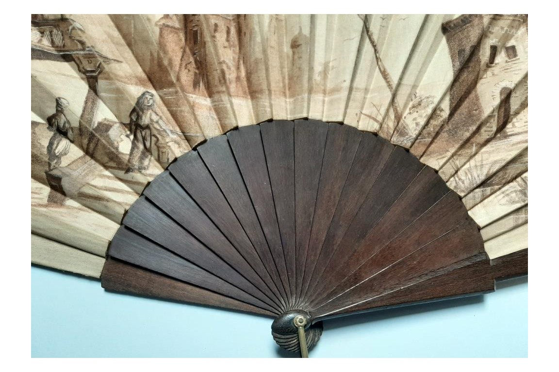 The medina, late 19th century fan