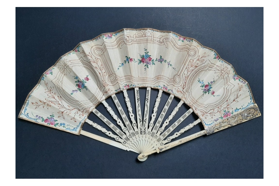 The colors of love in the 18th century, fan around 1775