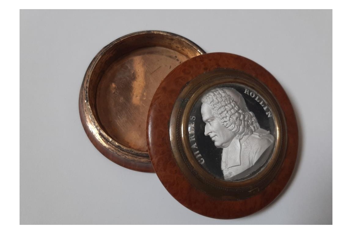 Tribute to historian Charles Rollin, box circa 1820