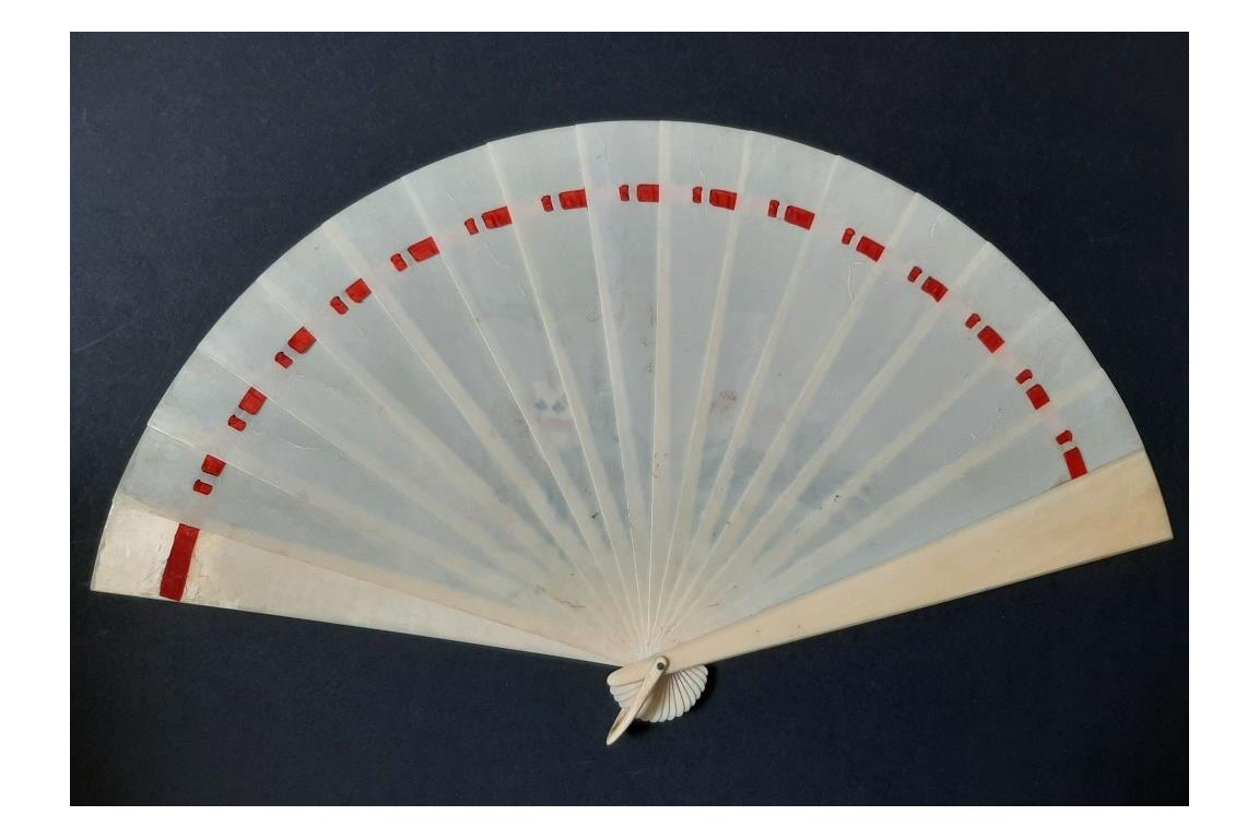 Tadere au peace loqui, fan from a Duchesse, 19th century