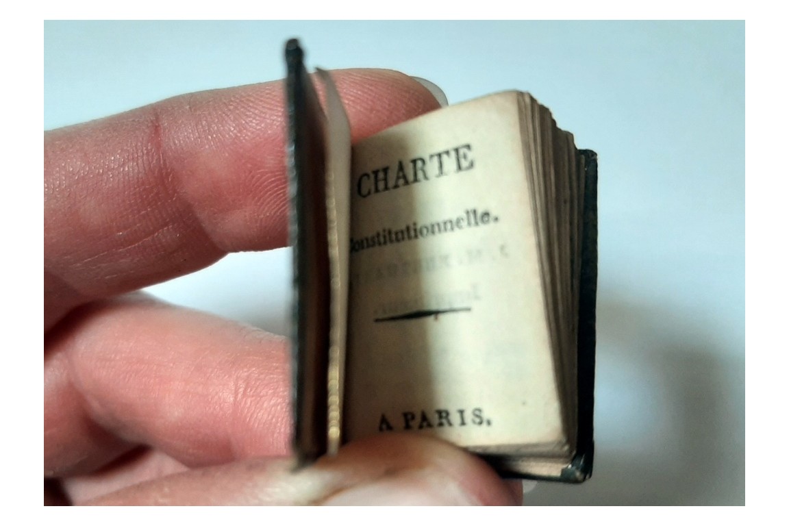 La Charte constitutionnelle, June, 4. 1814. Tiny book