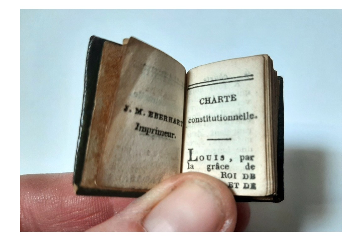 La Charte constitutionnelle, June, 4. 1814. Tiny book