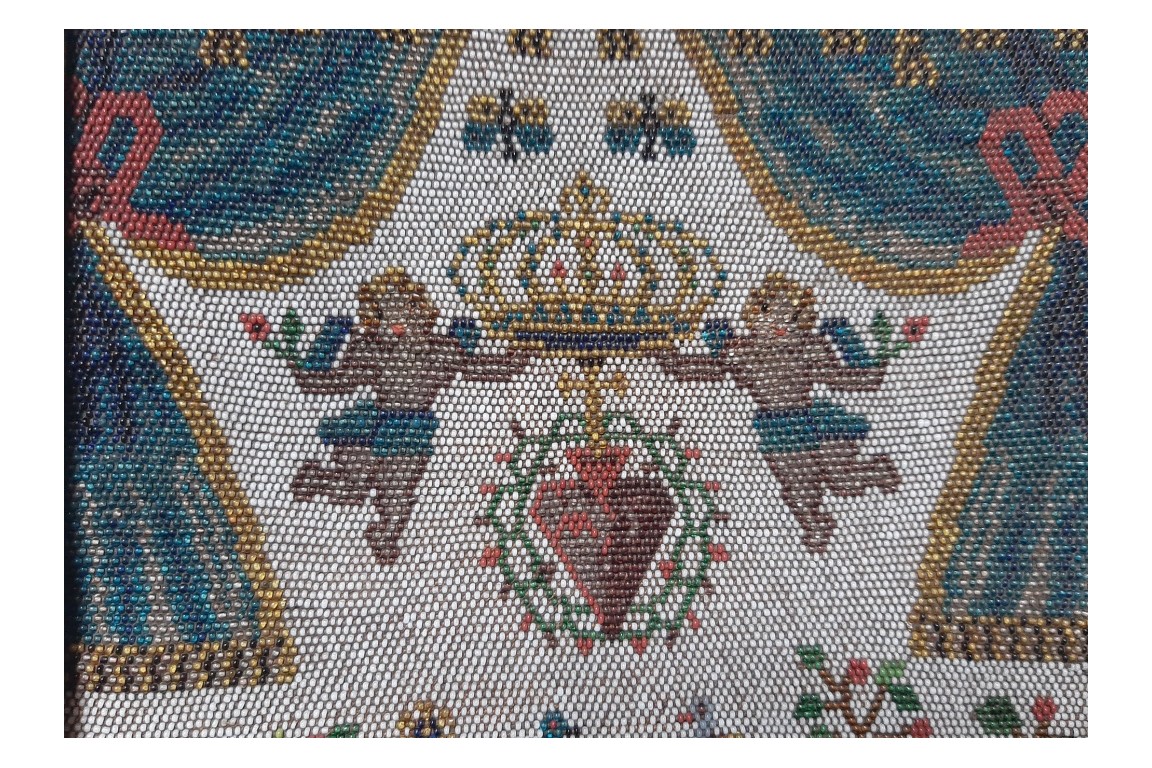 Heart and crown, pearl sablé, 18th century