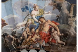 Diane et Endymion, éventail vers 1750-60