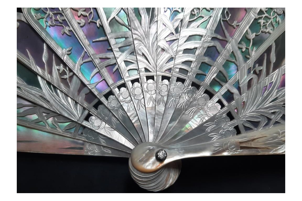 Reeds, 19th century fan