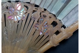 Poppies, Art Nouveau fan