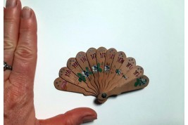 Wood, doll fan circa 1900