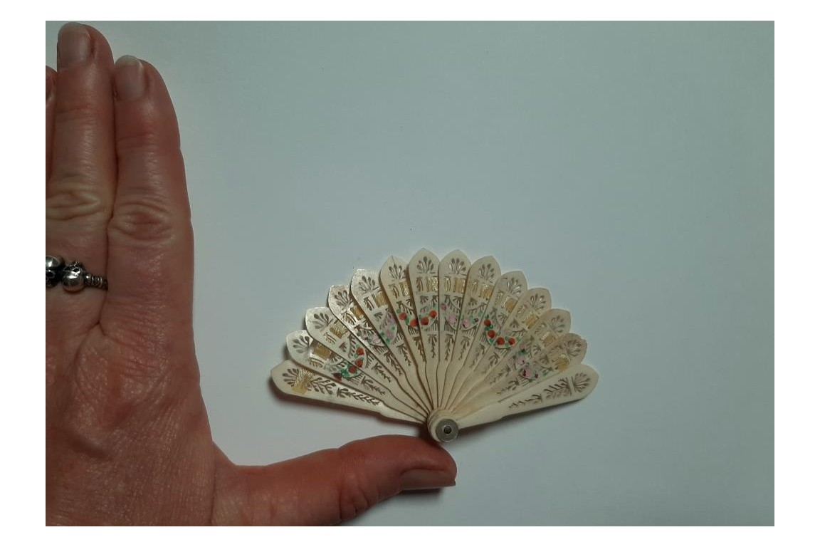 Miniature fan, 19th century