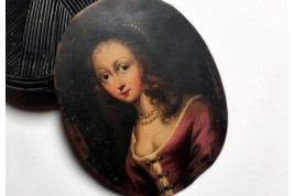 Miniature à transformation, portrait vers 1650