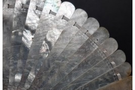 Chinese mother of pearl, 19th century fan