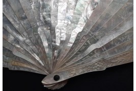 Chinese mother of pearl, 19th century fan