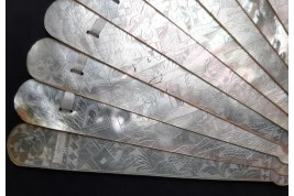 Chinese mother of pearl, 19th century fan