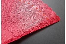 Chinese red, 19th century fan