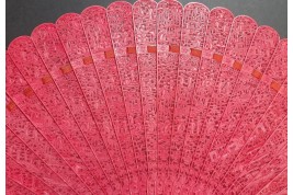 Chinese red, 19th century fan