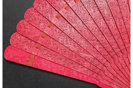 Chinese red, 19th century fan